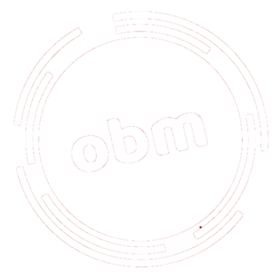 obm digital logo white